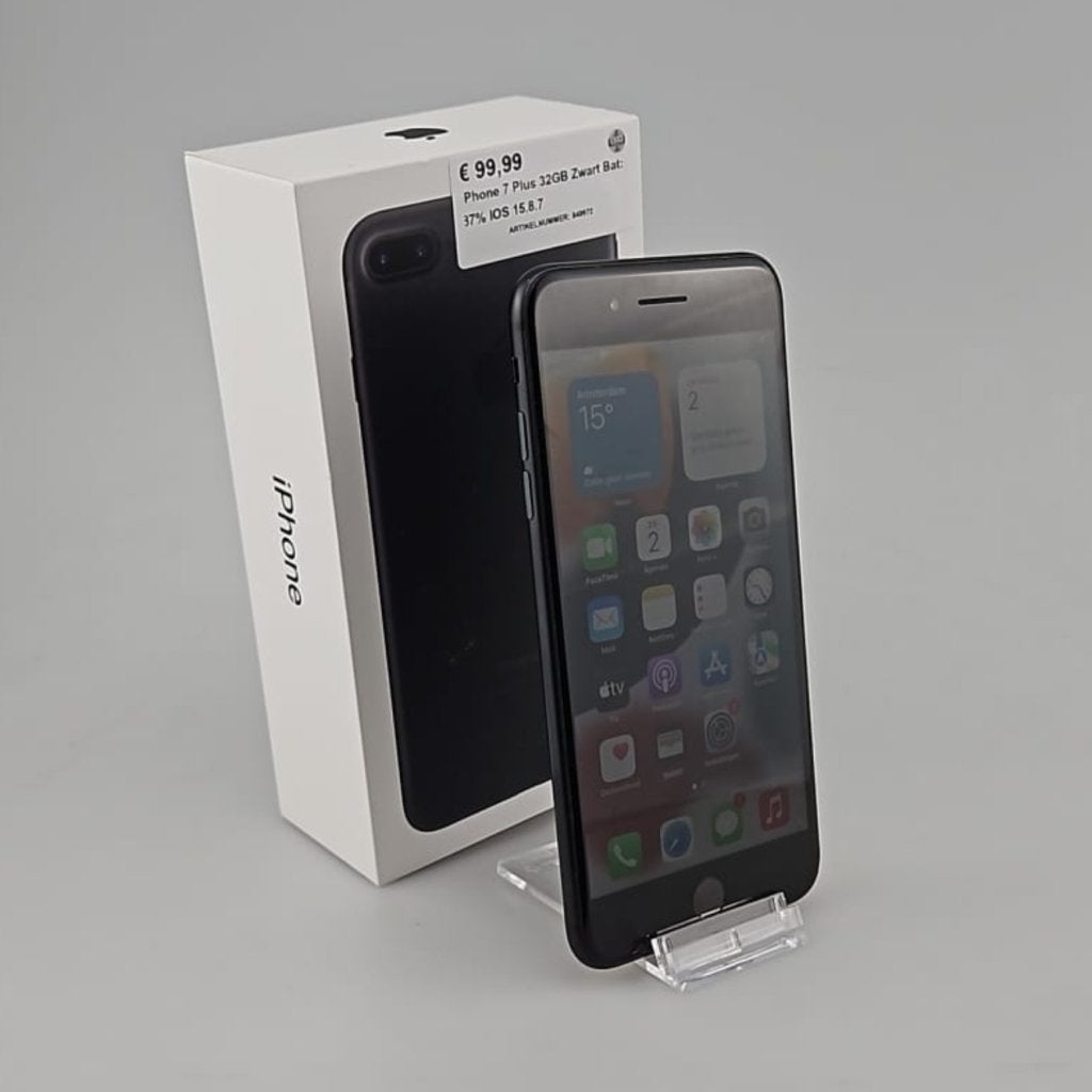 iPhone 7 Plus 32GB Zwart Bat: 86% IOS 15.8.8, Telecommunicatie, Mobiele telefoons | Apple iPhone, Apple, Gebruikt, Support@apple.com