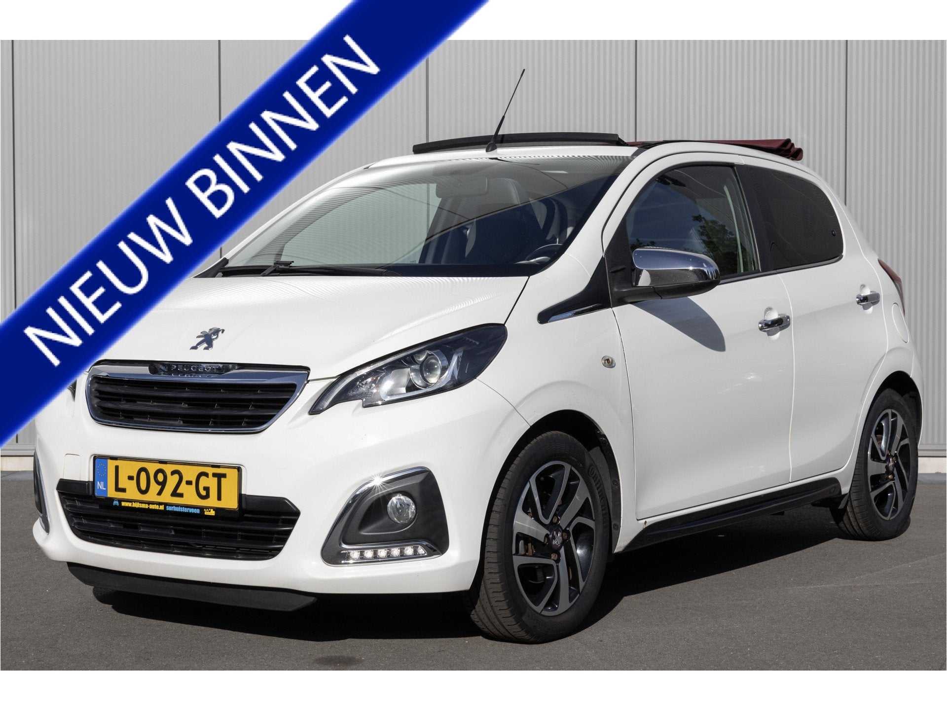Peugeot 108 1.0 VTi Allure TOP! | LEDER | CARPLAY | ECC |, Auto's, Gebruikt, Euro 6, Cabriolet, 4 stoelen