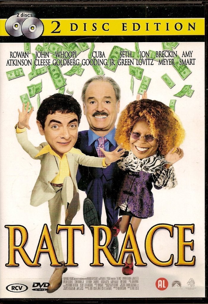 Rat Race met o.a. Rowan Atkinson, John Cleese ( 2 discs ), Alle leeftijden, Ophalen of Verzenden, 1980 tot 2000, Actie en Avontuur