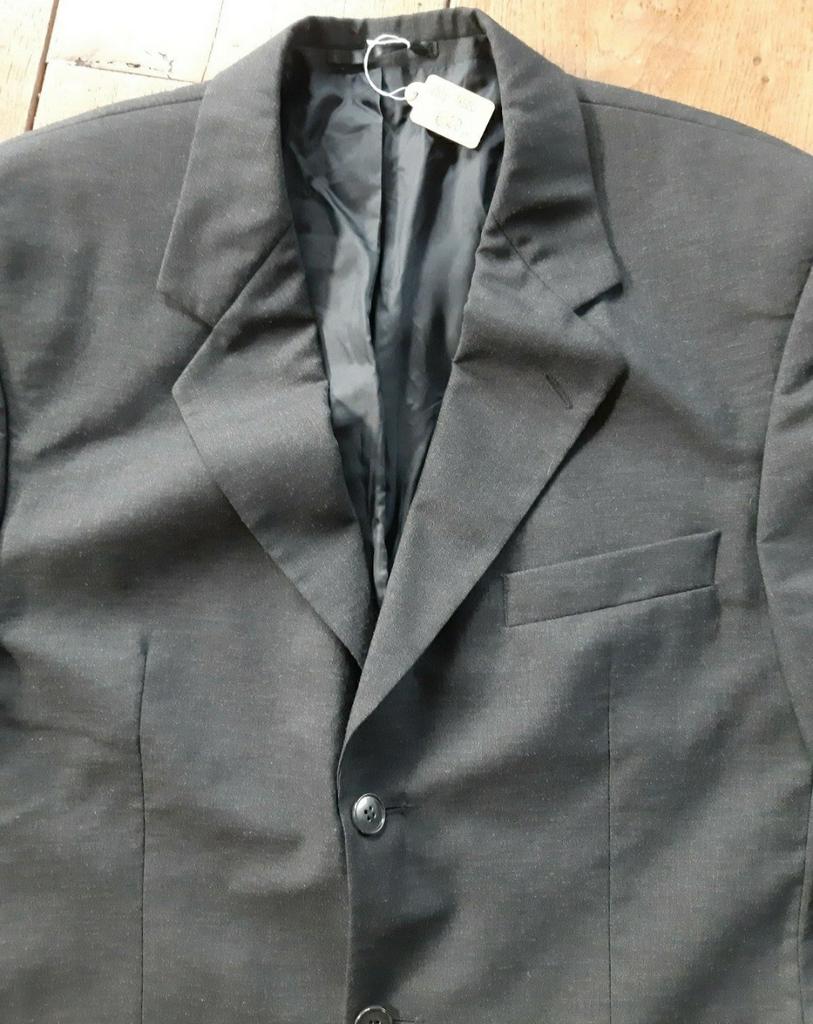 Stoer Antraciet Wollen Oversized Colbert Rian Rucci, Kleding | Heren, Ophalen of Verzenden, Grijs, Gedragen, Overige maten