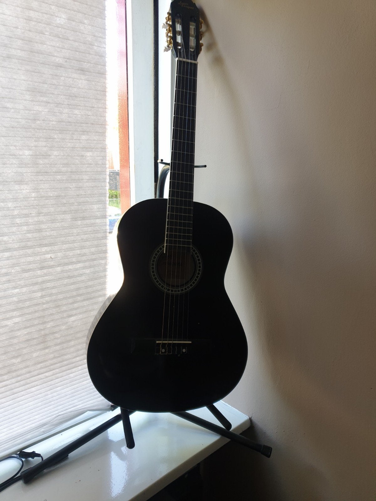 Zwarte Klassieke Gitaar - Goede Staat, Ophalen, Gebruikt, Klassieke of Spaanse gitaar