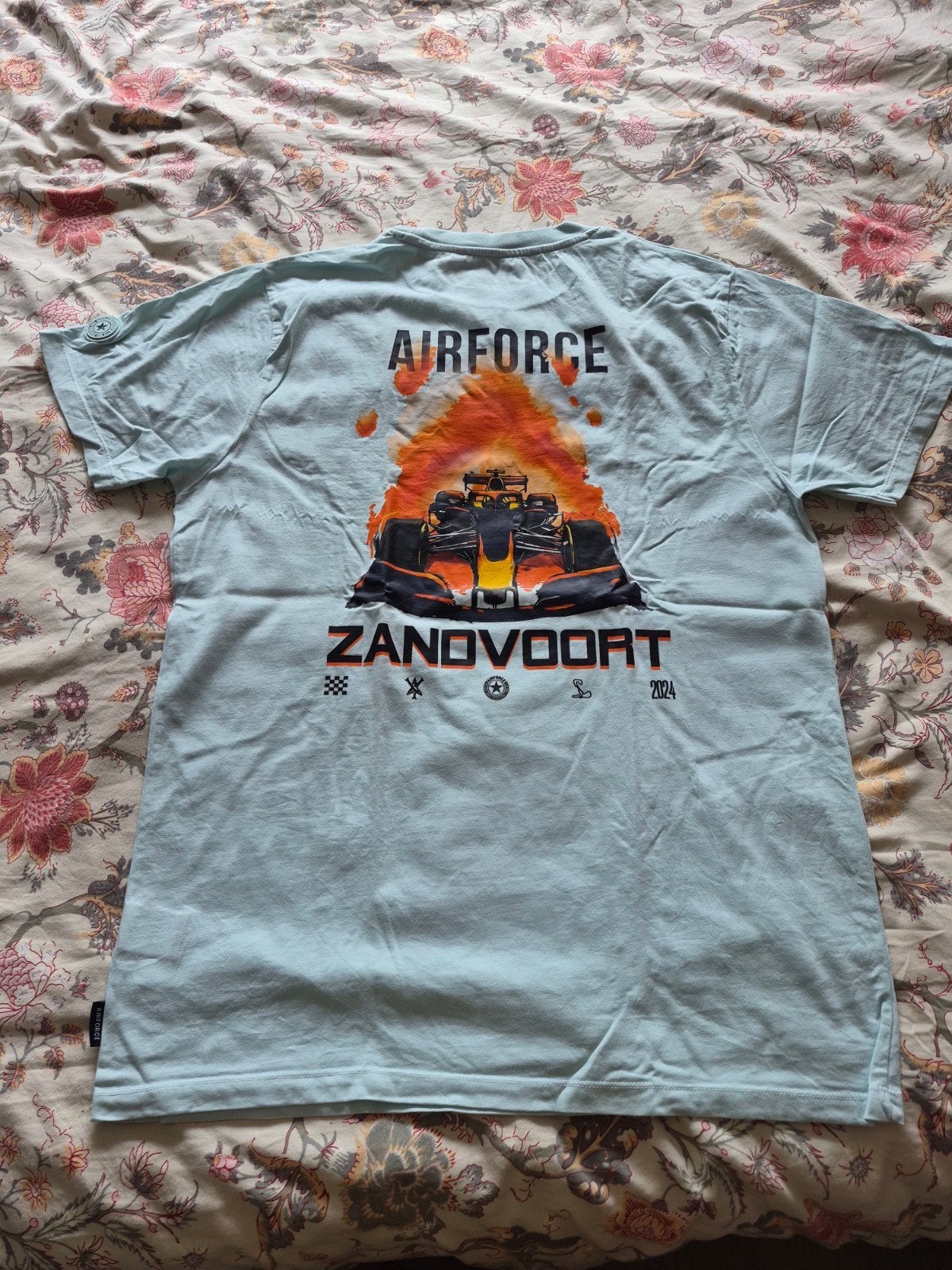 Airforce Zandvoort 2024 F1 T-shirt - Lichtblauw, Blauw, Maat 56/58 (XL), Ophalen of Verzenden, Zo goed als nieuw