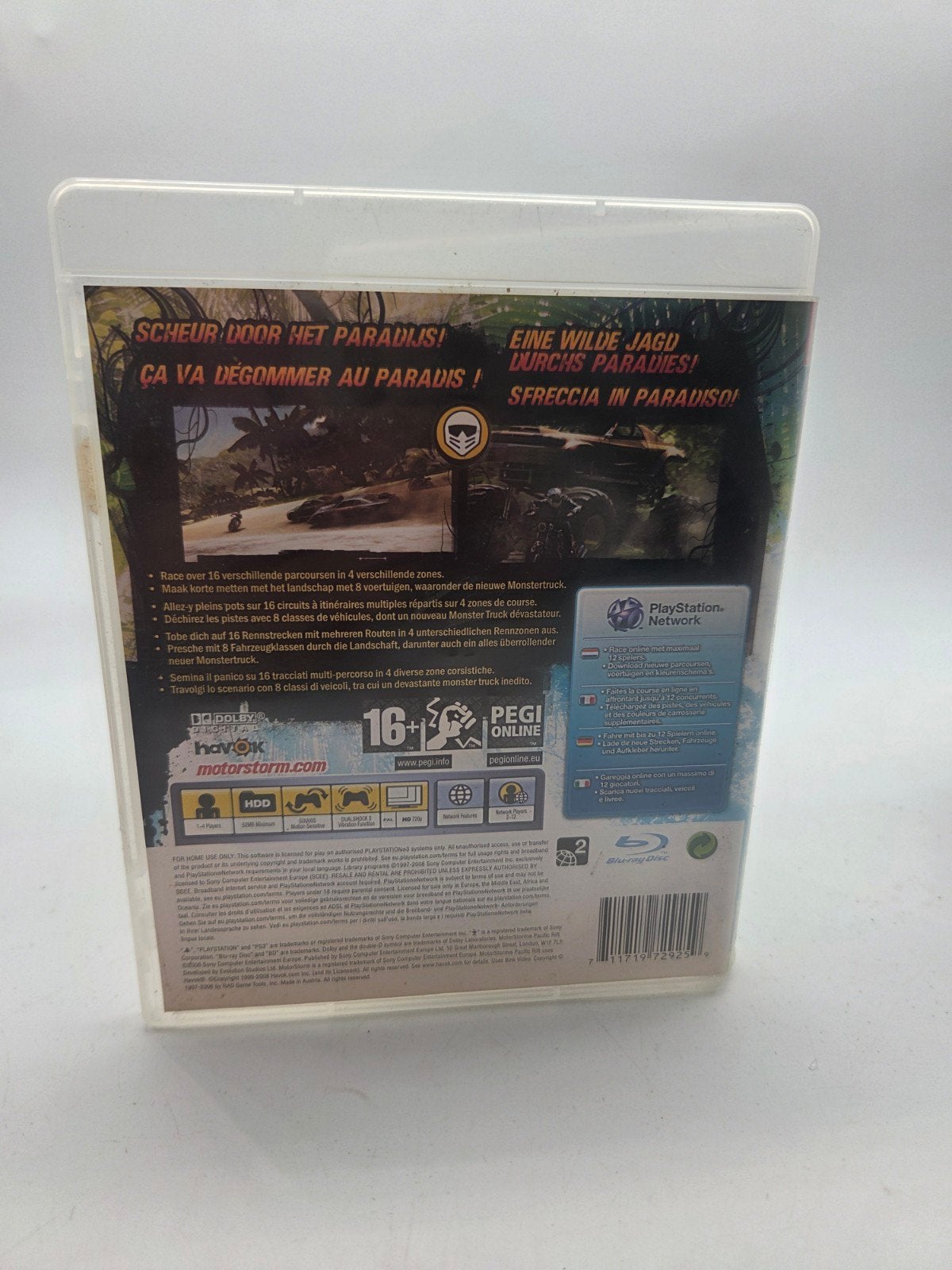 MotorStorm Pacific Rift PS3 - Racegame, Online, Gebruikt, Sony Computer Entertainment, Racen en Vliegen