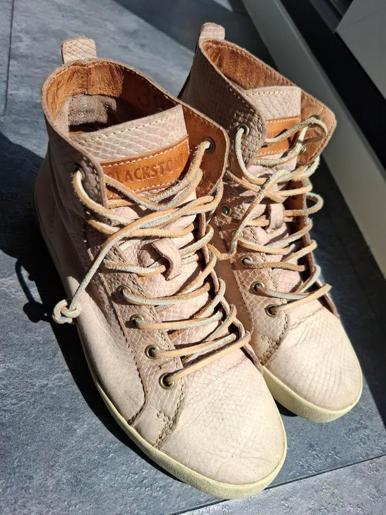 Blackstone leren sneakers dames lichtroze, Ophalen of Verzenden, Sneakers of Gympen, Blackstone, Roze