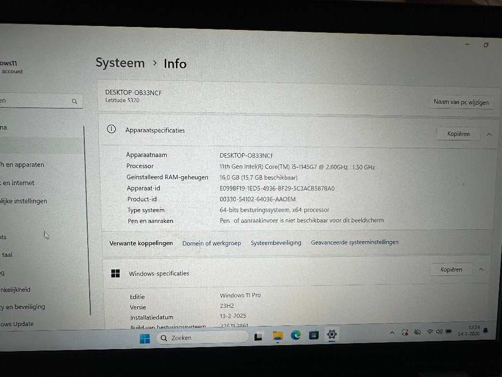 Dell Latitude 5320 i5 1145G7 16gb 256gb 13 inch FHD Win11, Ophalen, Dell, Dell Latitude 5320 i5 4.4GHz, 14 inch