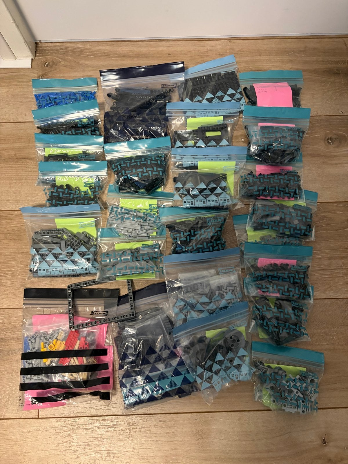 Grote partij Lego Technic onderdelen in zakjes, Lego, Nieuw, Ophalen of Verzenden, Technic