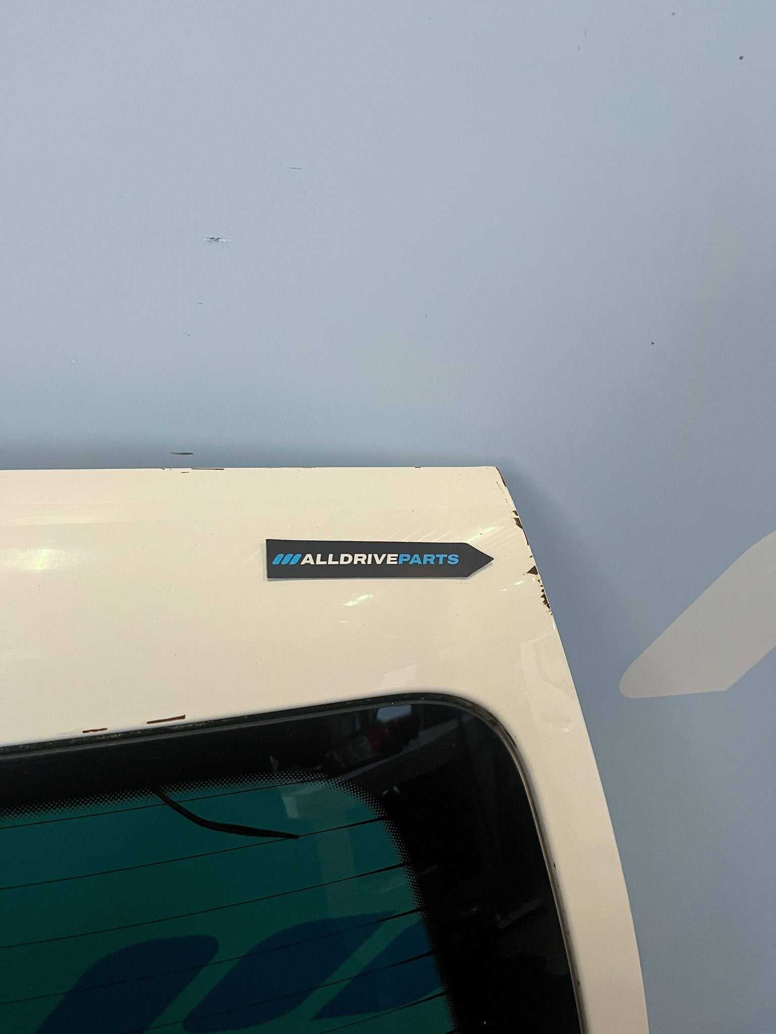 Achterklep achter Volkswagen Caddy R902 Wit 2K0827025L, Auto-onderdelen, Gebruikt, -, Ophalen of Verzenden, Achter