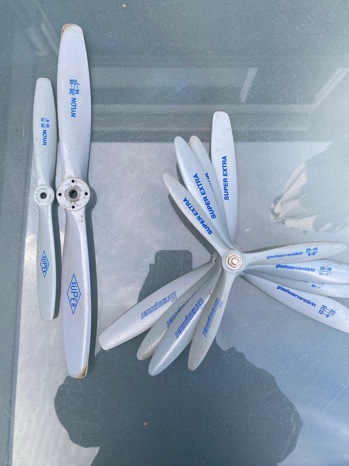 Diverse 2- en 3-blads propellers voor modelbouw, Ophalen of Verzenden, Gebruikt