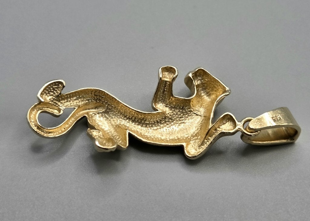 Gouden Luipaard hanger. 2026/648, ., Ophalen of Verzenden, Zo goed als nieuw, .