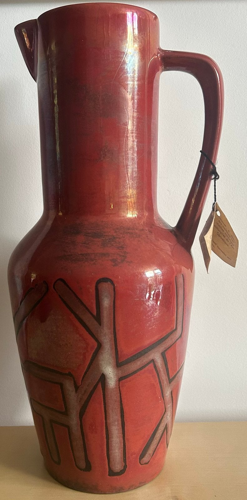 Vintage jaren 60-70 HANS WELLING Ceramano Germany vaas, Verzenden