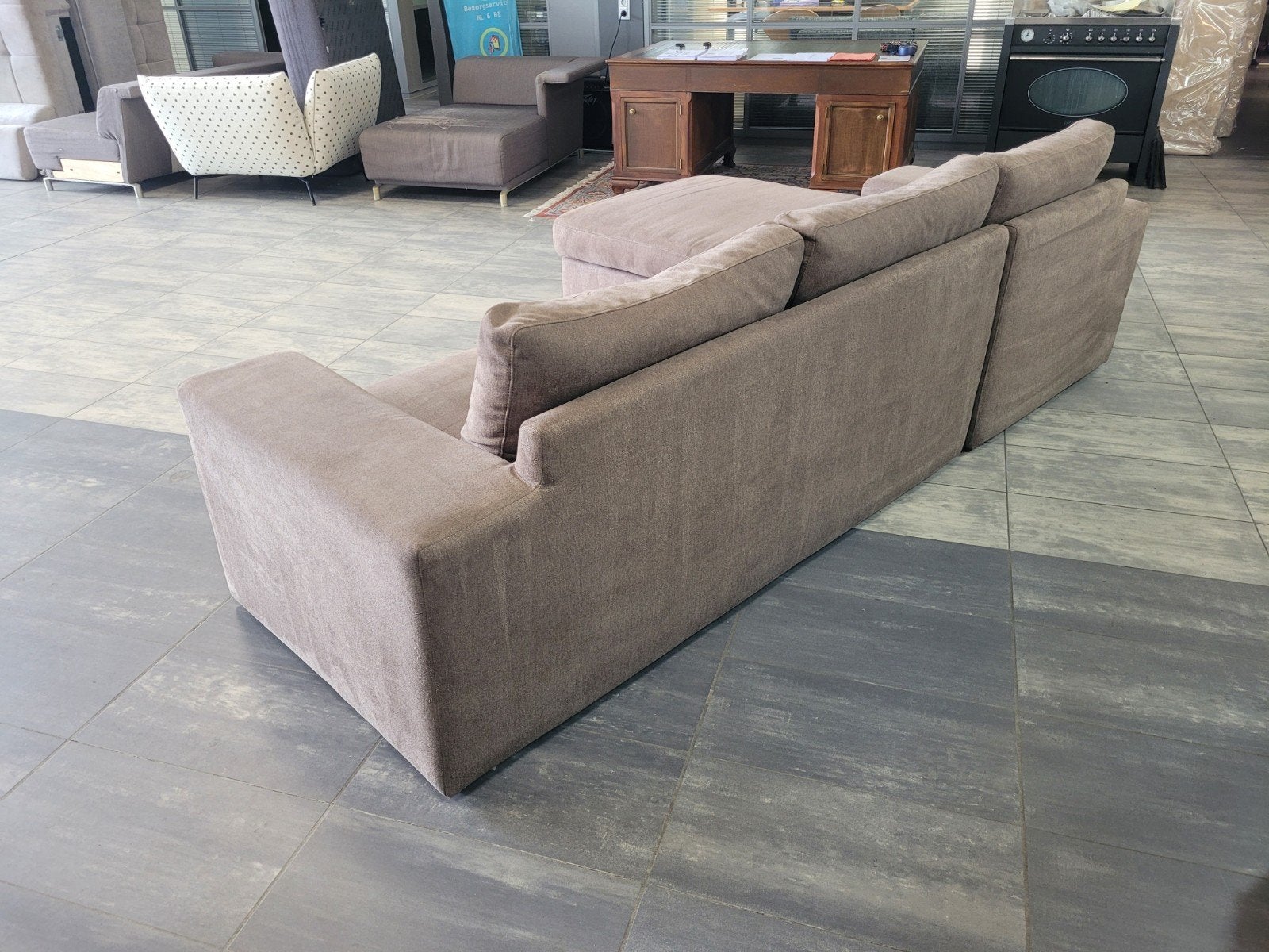 Foto 6 van ✅️️️️️️️️ GEREINIGD grijsbruine hoekbank 280x200 | BEZORGEN