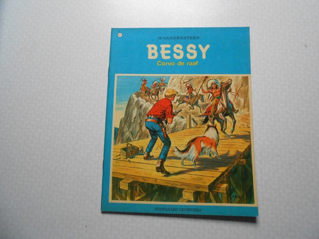 Bessy 91 Corvo de raaf 1971 1 ste druk., Willy Vandersteen, Eén stripboek, Ophalen of Verzenden, Zo goed als nieuw
