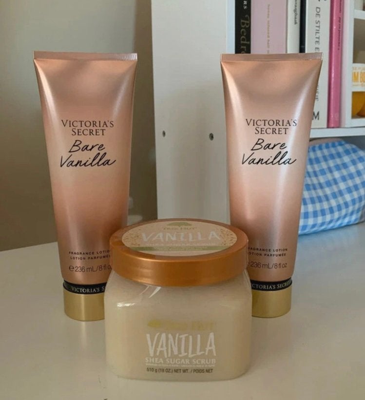 Victoria Secret Bare Vanilla lotion Tree Hut Vanilla scrub, Verzenden, Nieuw, Bad & Douche