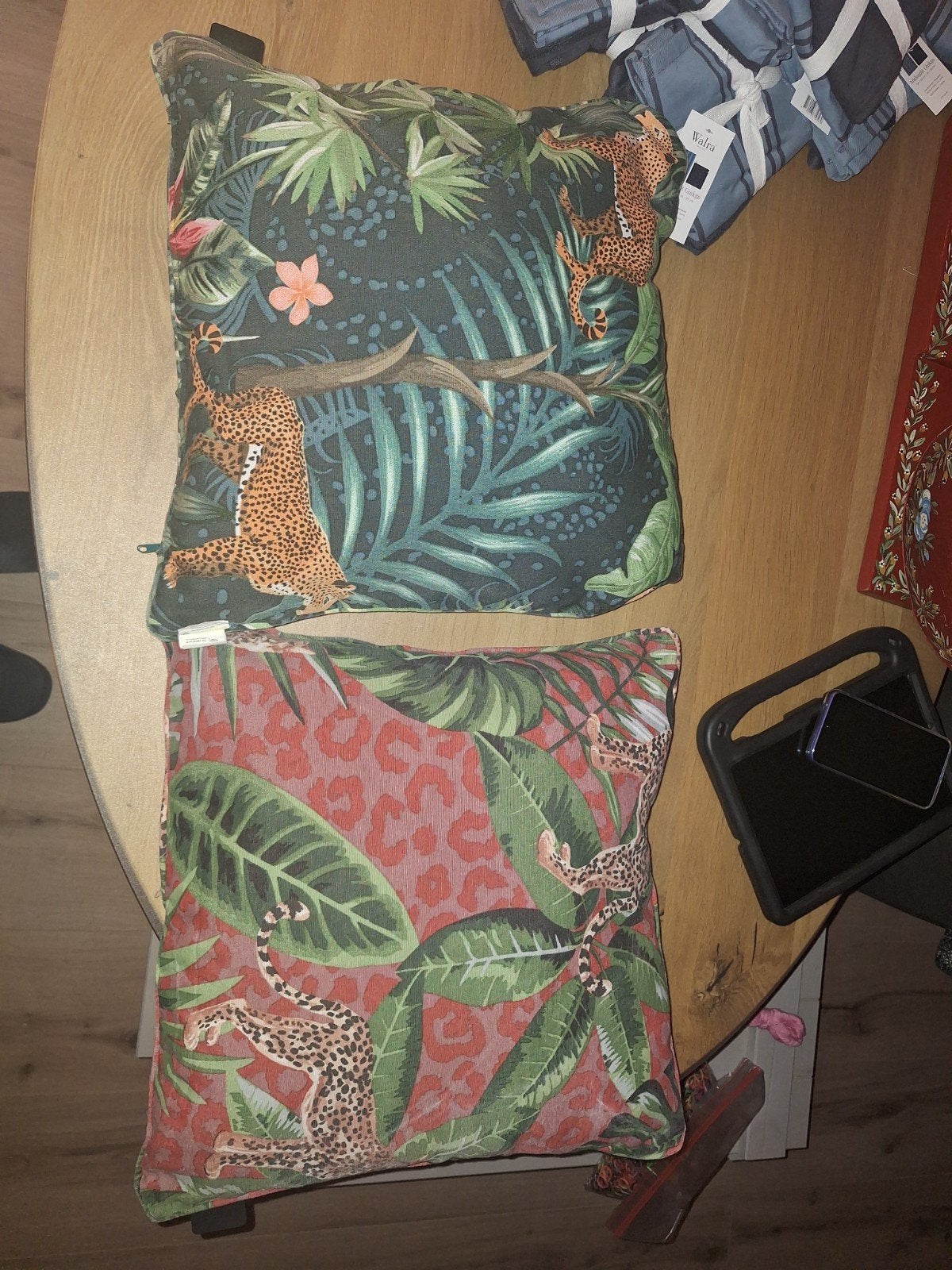 Madison kussens met jungleprint, Overige merken, Met print, Meerkleurig, Vierkant