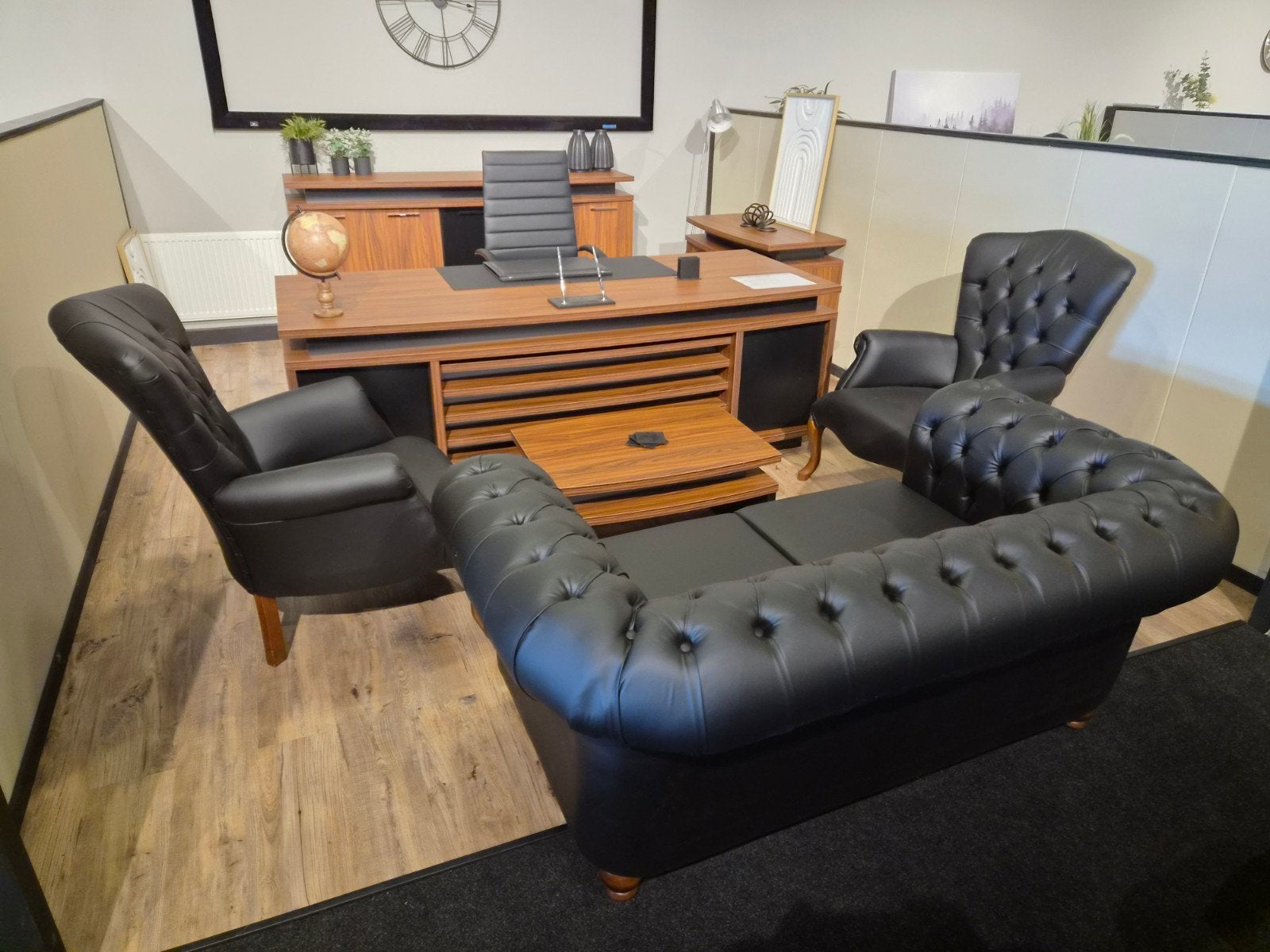 Directiebureau set Buhara, 150 tot 200 cm, Tweepersoons, Ophalen of Verzenden, Zo goed als nieuw