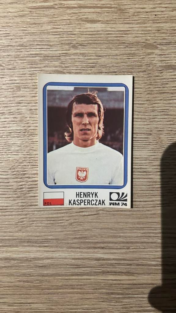 Panini München 74 plaatje Henryk Kasperczak WK 74, Ophalen of Verzenden, Zo goed als nieuw, Sticker