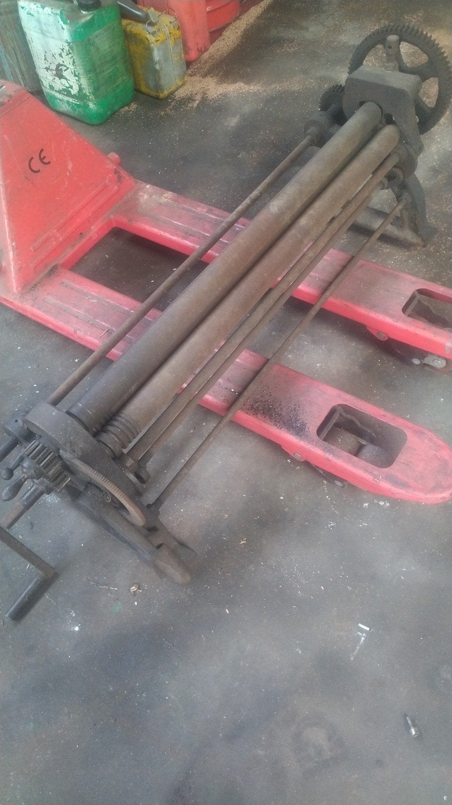 3 rollenwals 1035 mm, plaatwals, Ophalen, Gebruikt, Overige metalen