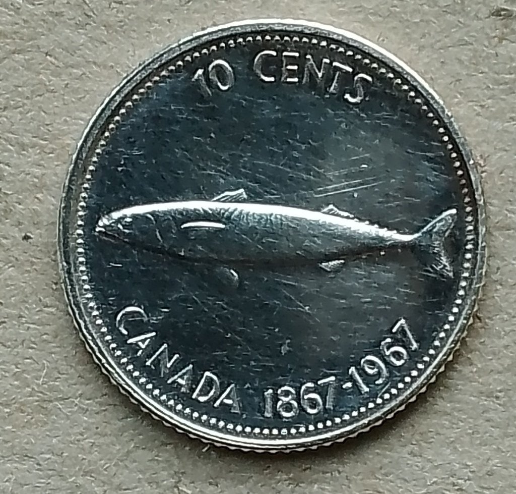 Canada, 10 cents 1967, Ophalen of Verzenden, Noord-Amerika, Losse munt, Zilver