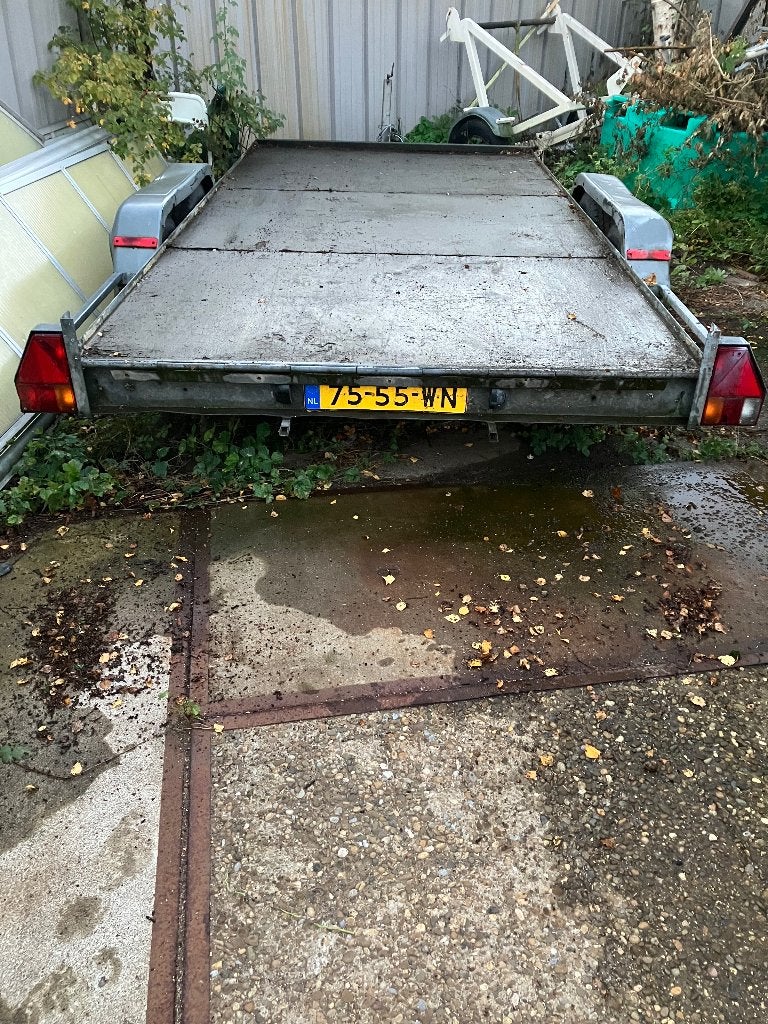 Aanhangwagen grote laadvloer, Ophalen, Gebruikt