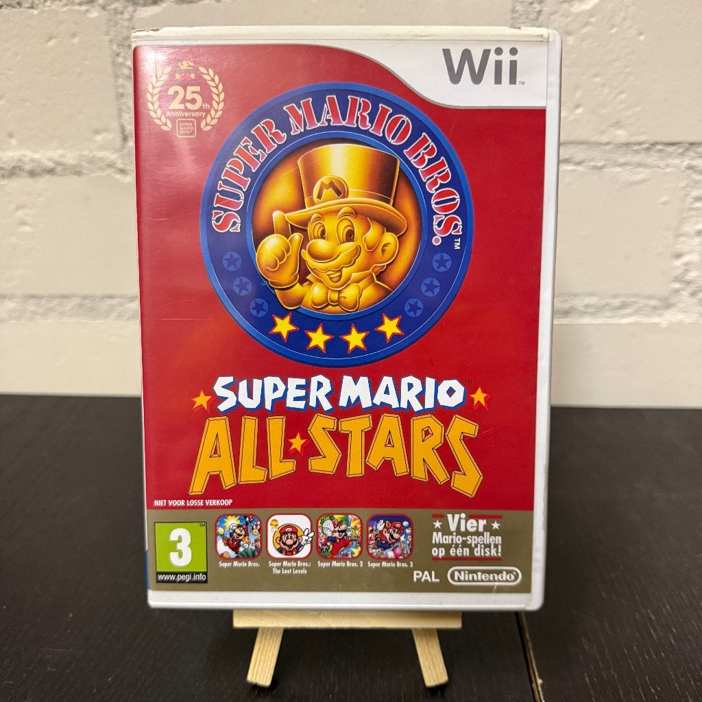 Te Koop: Super Mario All‑Stars (Nintendo Wii), Avontuur en Actie, Gebruikt, 1 speler, Eén computer