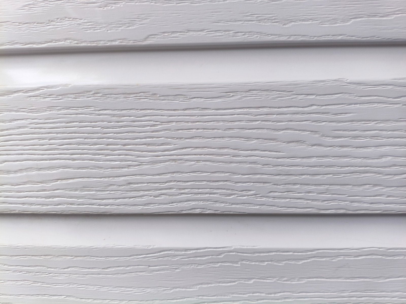 Witte kunststof gevelbekleding met houtnerf, Doe-het-zelf en Verbouw, Hout en Planken, Ophalen, Gebruikt, Minder dan 25 mm, Plank