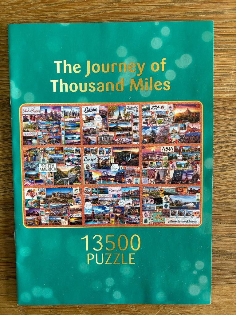 Puzzel 13500 stukjes van heel de wereld., Hobby en Vrije tijd, Ophalen, Meer dan 1500 stukjes, Zo goed als nieuw, Legpuzzel