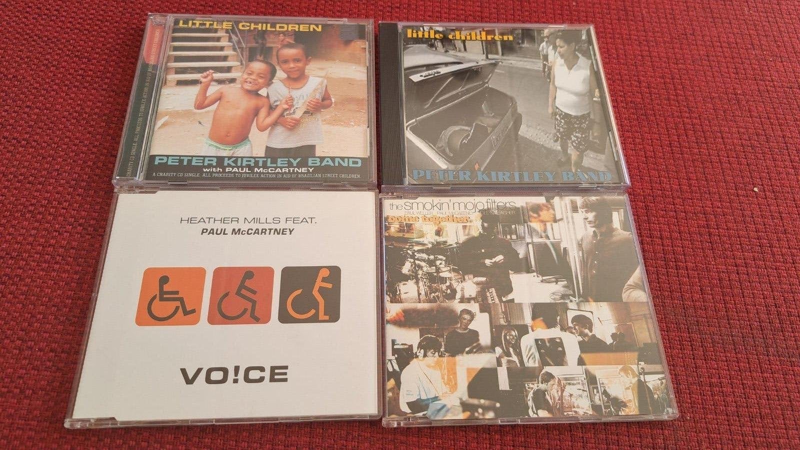 4 cd singles McCartney gerelateerd (Beatles), Ophalen of Verzenden, Gebruikt, Pop