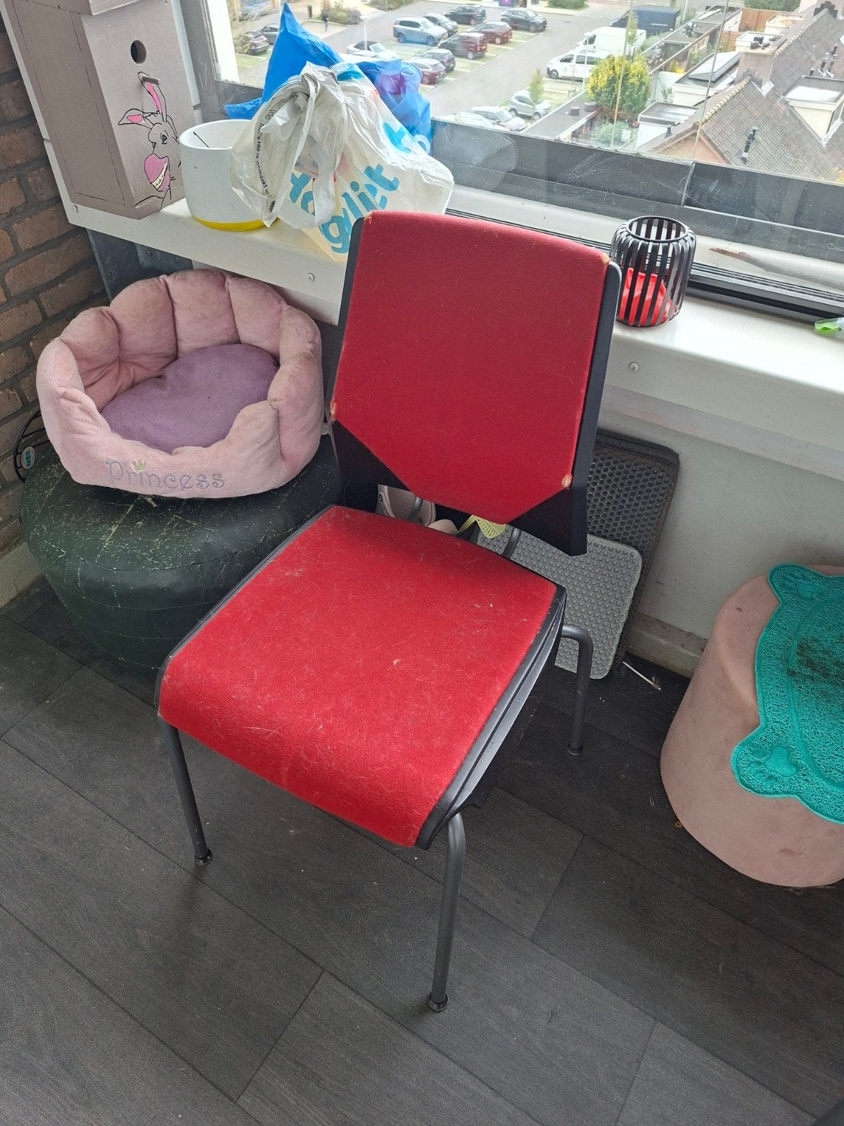 4 eetkamerstoelen - snel ophalen!, Huis en Inrichting, Ophalen, Gebruikt, Metaal, Vier