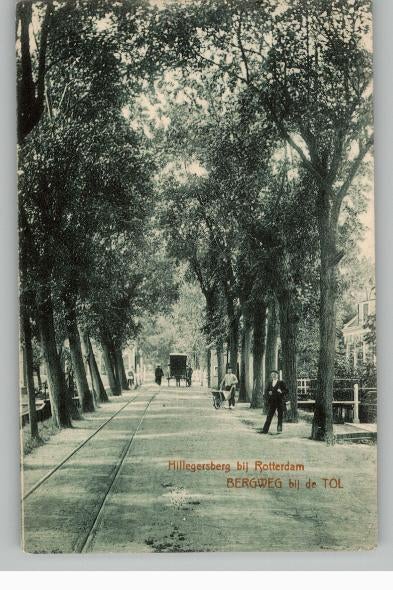 Rotterdam Hillegersberg Bergweg TOL   st 1907, Verzenden, Voor 1920, Gelopen, Zuid-Holland