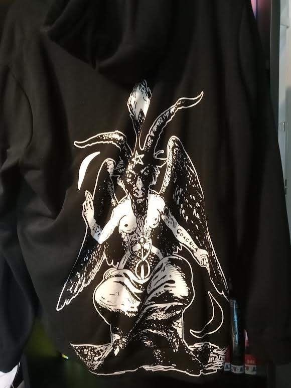 Trui met Capuchon (Baphomet), Ophalen of Verzenden, Zo goed als nieuw, Overige maten, Zwart