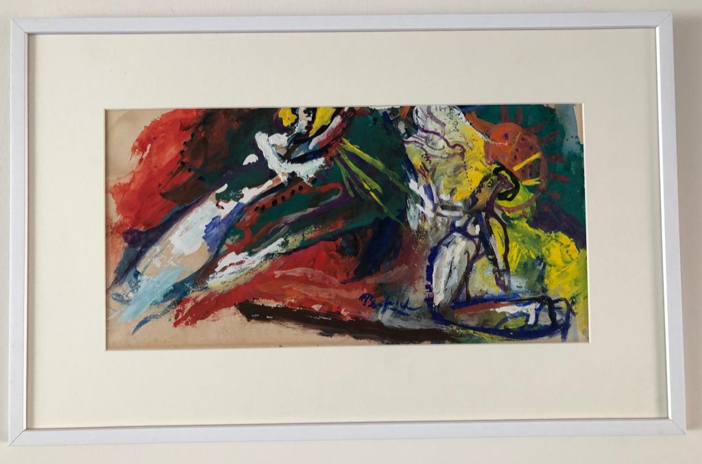 Pieter Defesche (1921-1998) Chagall achtig werk, Ophalen of Verzenden