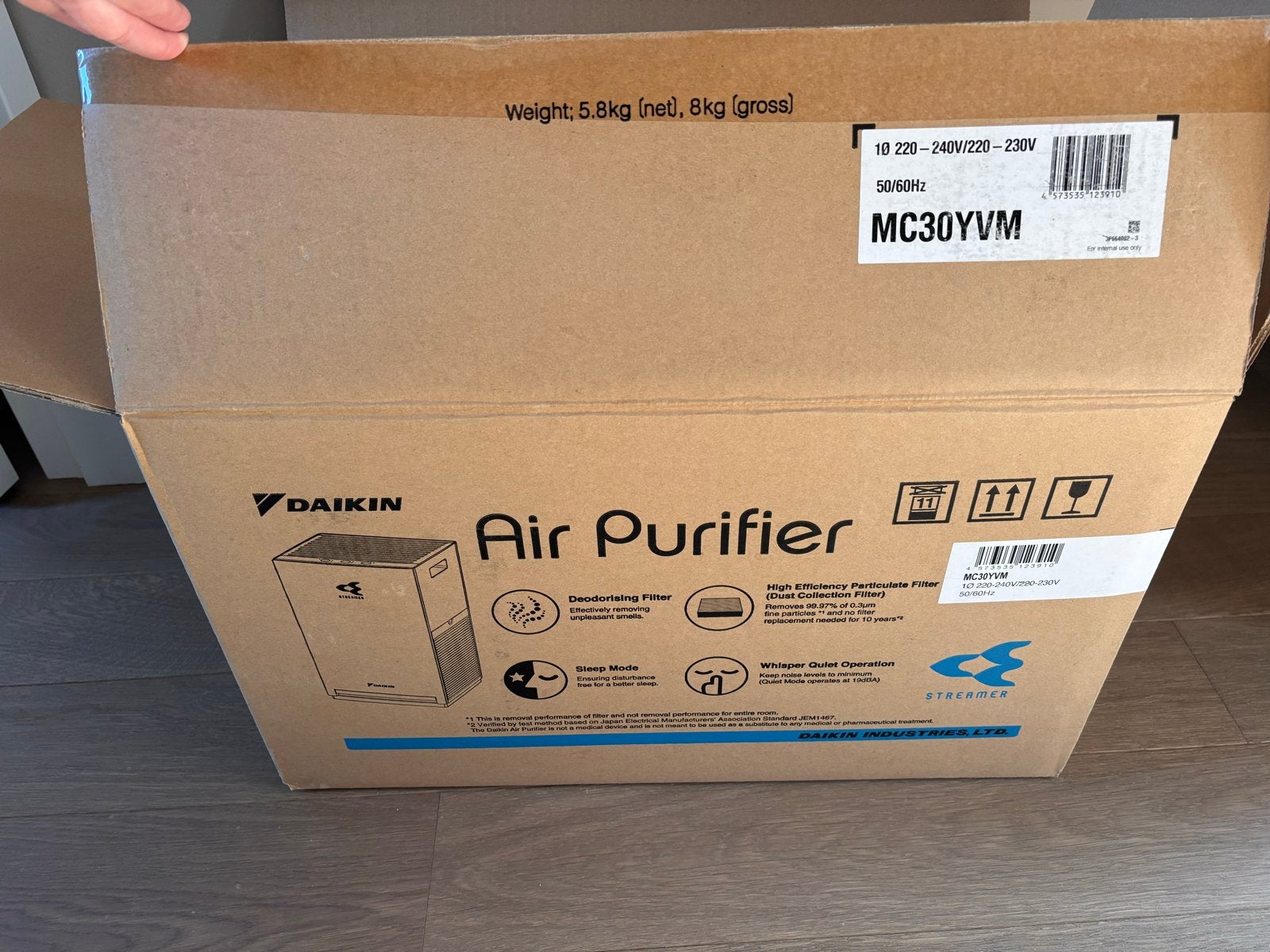Daikin MC30YV Luchtreiniger met Flash Streamer HEPA-filter, Ophalen of Verzenden, Nieuw