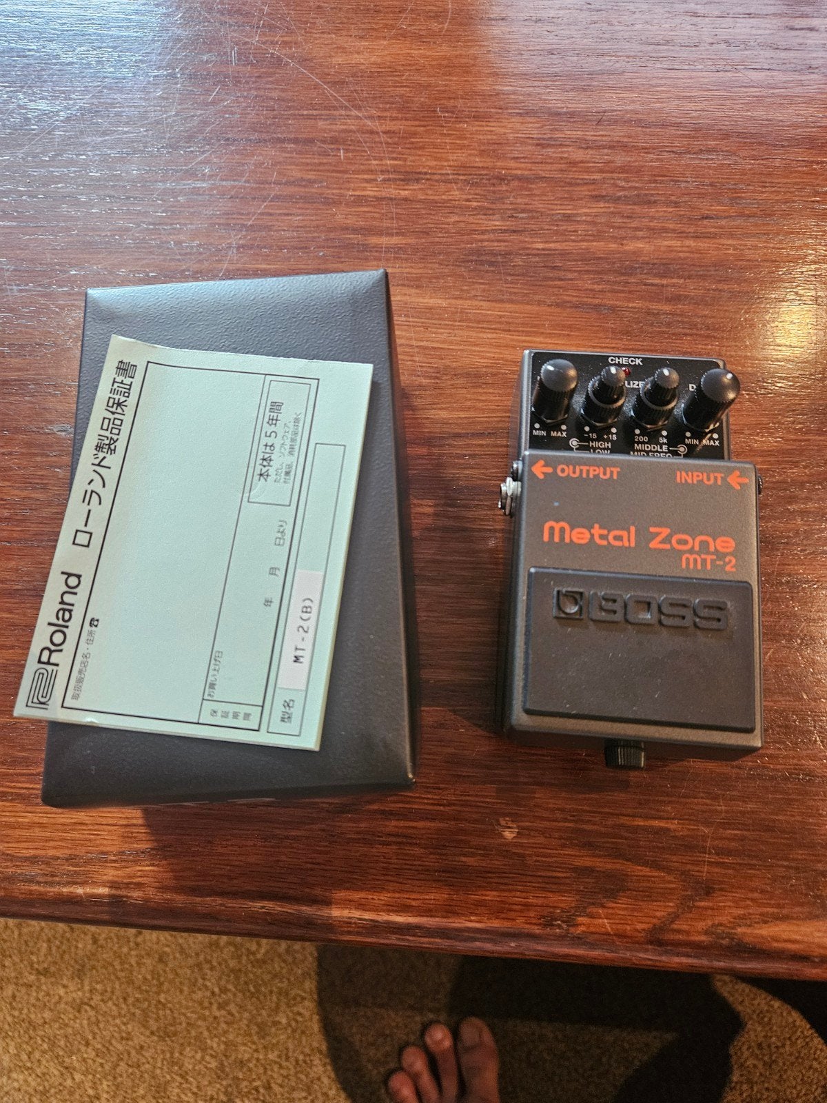 Boss Metal Zone MT-2 Gitaarpedaal - Zo goed als nieuw, Muziek en Instrumenten, Effecten, Ophalen of Verzenden, Zo goed als nieuw