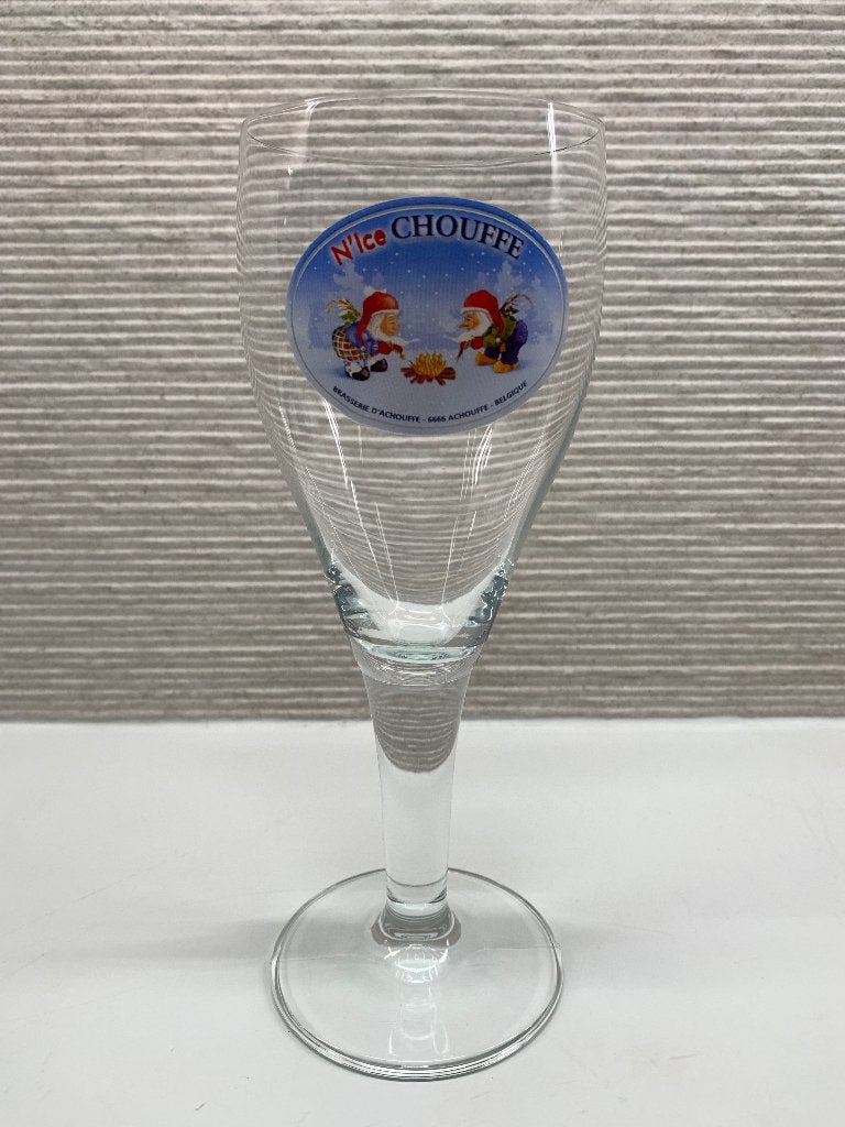 Chouffe glas N'ice Chouffe glas, Verzamelen, Biermerken, Ophalen of Verzenden, Zo goed als nieuw, Glas of Glazen, Duvel