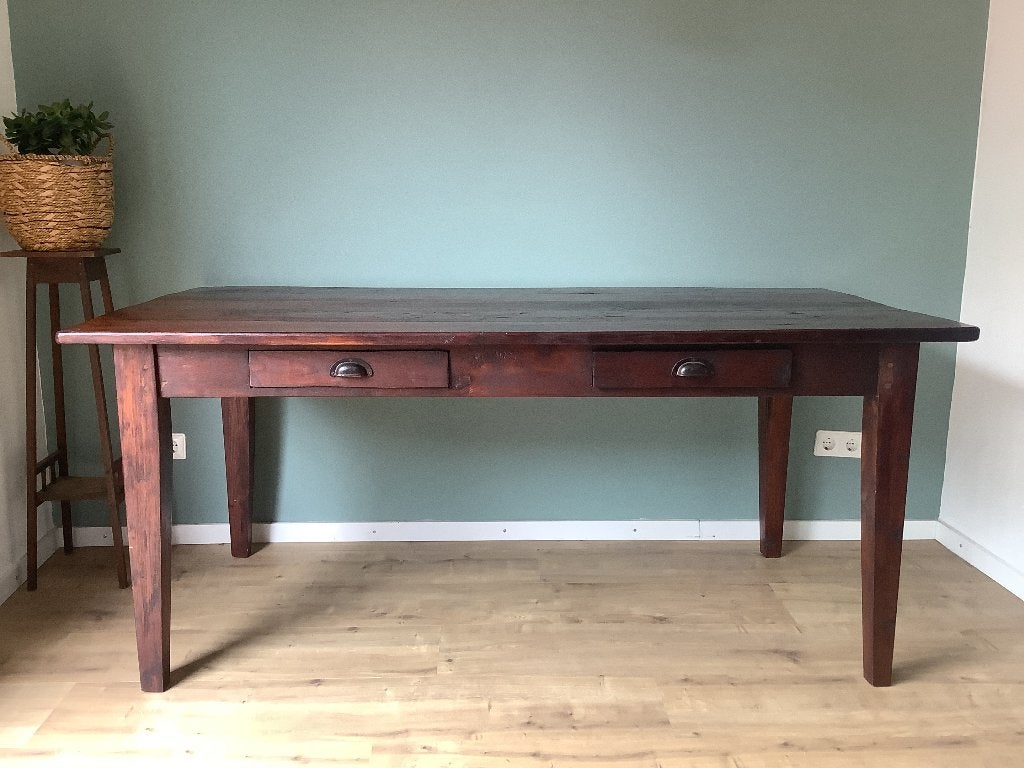 Tafel koloniaal teak, Ophalen