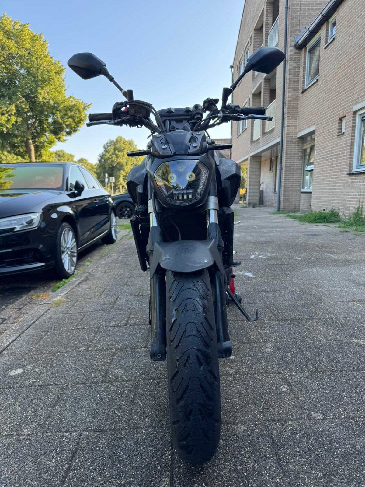 Yamaha MT 07 35kw, Ophalen