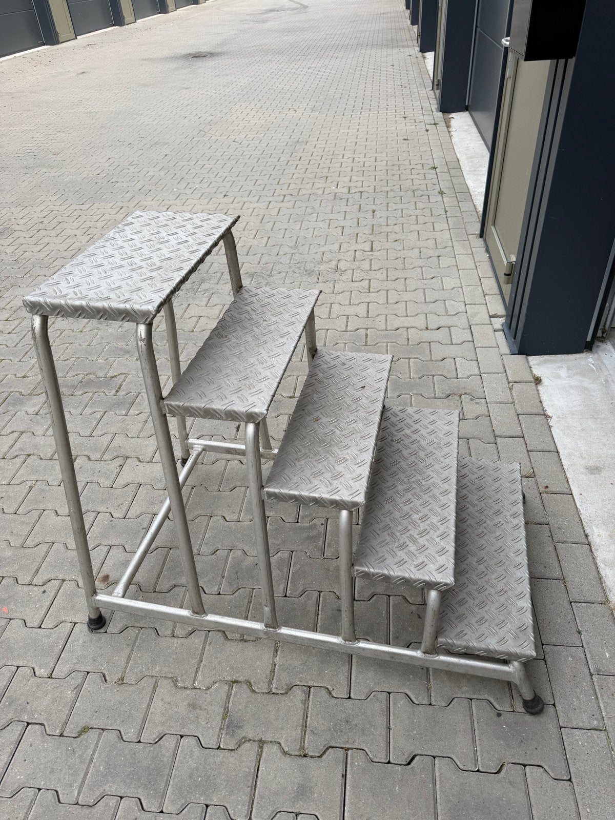 Aluminium 5-treeds trap - 100cm hoog, 60cm breed, Doe-het-zelf en Verbouw, Ophalen, Gebruikt, Trap, Minder dan 2 meter