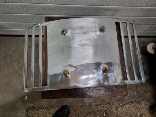 -	Schaal/ tijdschriften houder aluminium groot, Ophalen of Verzenden, 'T Olde Gre-j, Info@toldegrej.nl, Endepoelstraat 20f Didam