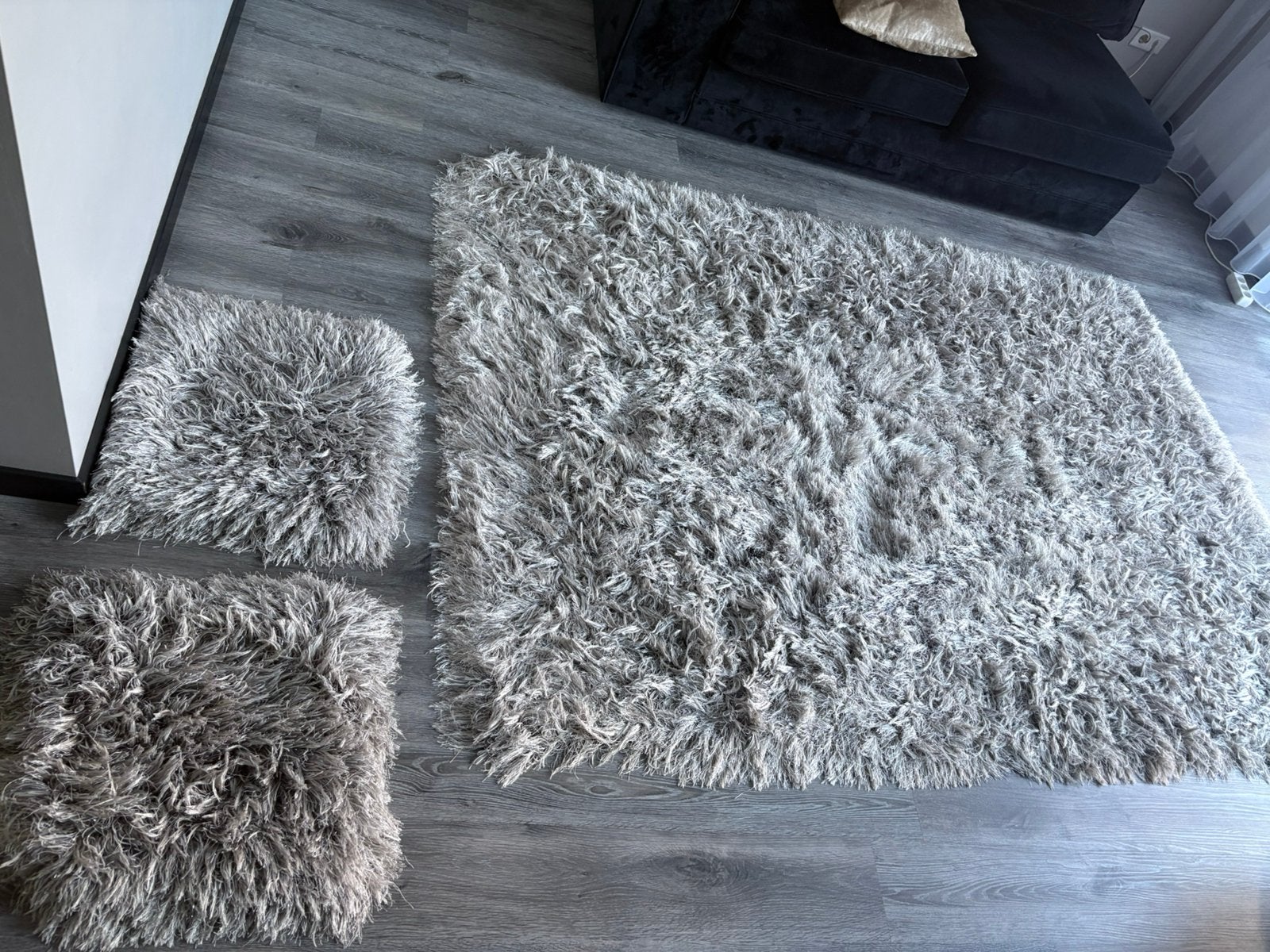 Vloerkleed+2 kussens, Ophalen, Zo goed als nieuw, Rechthoekig, 200 cm of meer