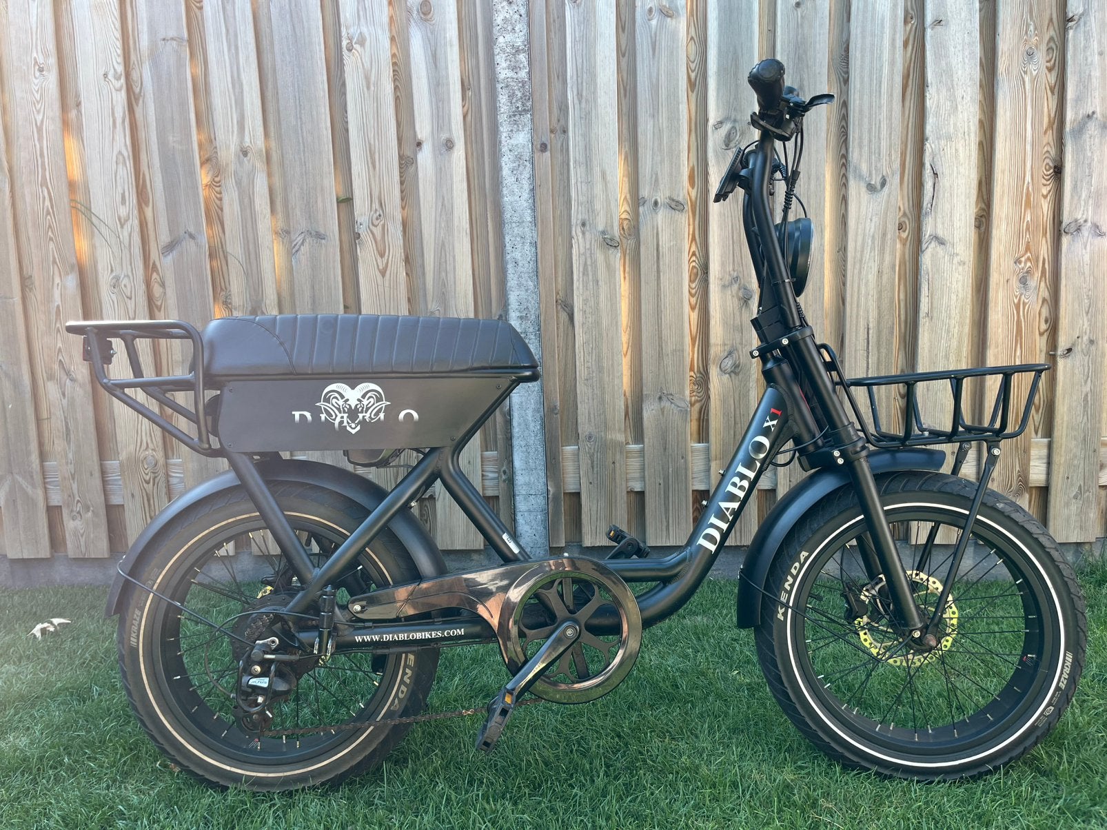 Diablo X1 7-spd matt-black elektrische FatBike, Minder dan 47 cm, Ophalen, Gebruikt, Overige merken