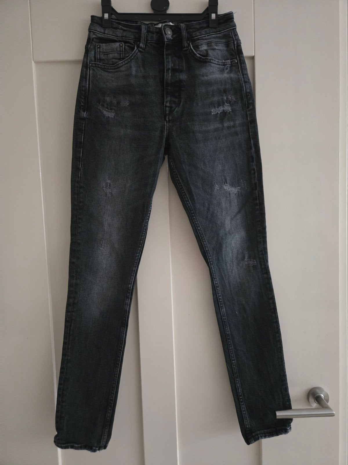 Anti Blue Jeans ANTIMD/BRAVE COMFORT TAPERED W27 L32, Ophalen of Verzenden, Zo goed als nieuw, Zwart, Anti Blue