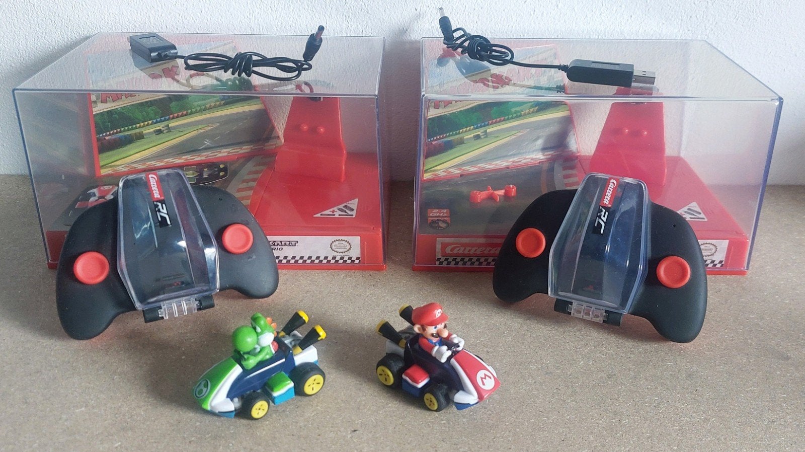 Carrera RC Mario Kart Mini RC Race Set - Mario & Yoshi, Elektro, Ophalen of Verzenden, Zo goed als nieuw, Auto onroad