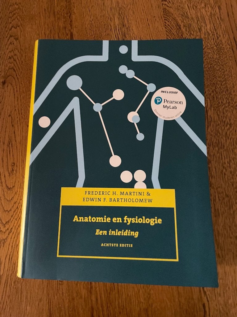 Anatomie en fysiologie Een inleiding (Achtste editie), Boeken, Studieboeken en Cursussen, Zo goed als nieuw, Frederic H. Martini & Edwin F. Bartholomew