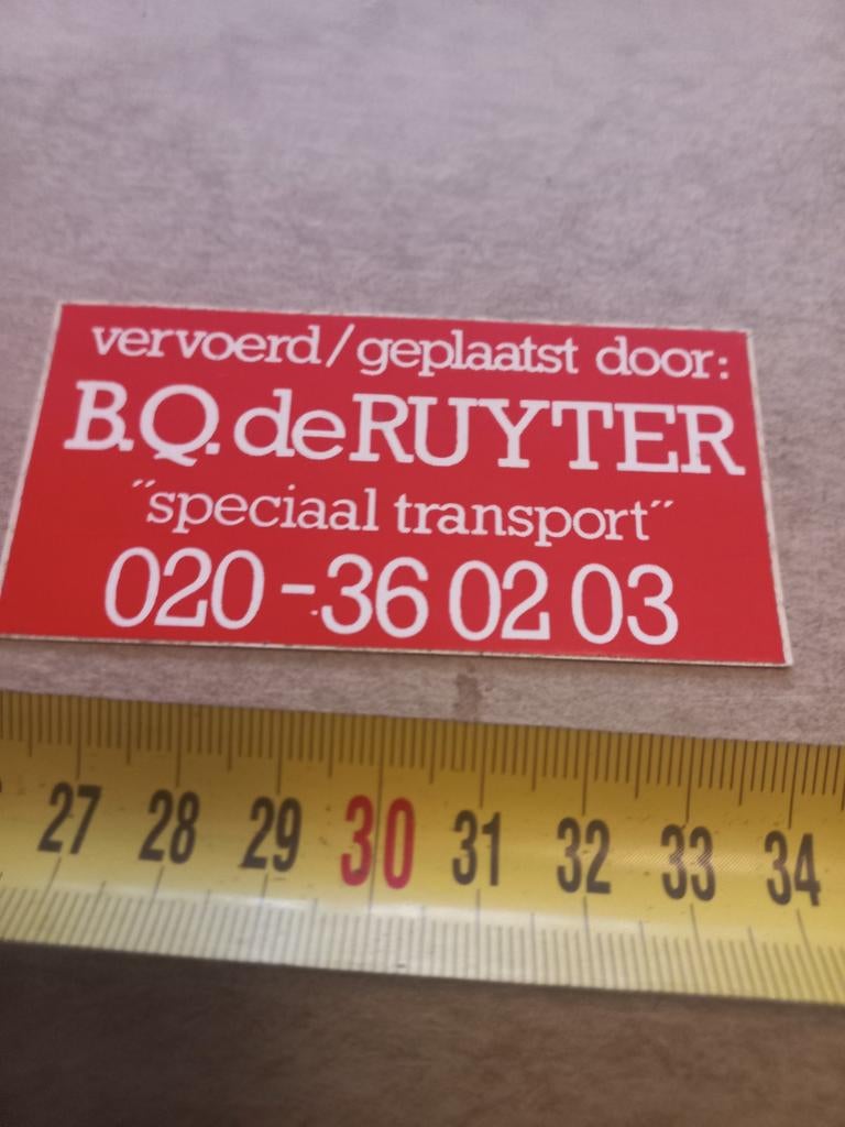 B q de ruiter speciaal transport, Ophalen of Verzenden, Zo goed als nieuw