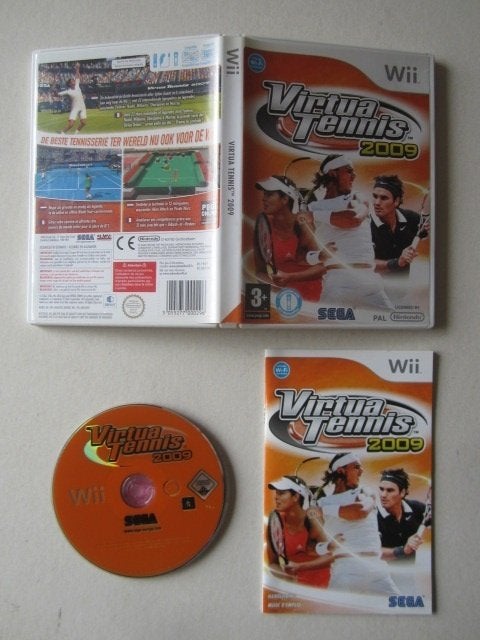 Virtua Tennis Nintendo Wii, Spelcomputers en Games, Games | Nintendo Wii, Ophalen of Verzenden, Zo goed als nieuw, Sport, 3 spelers of meer
