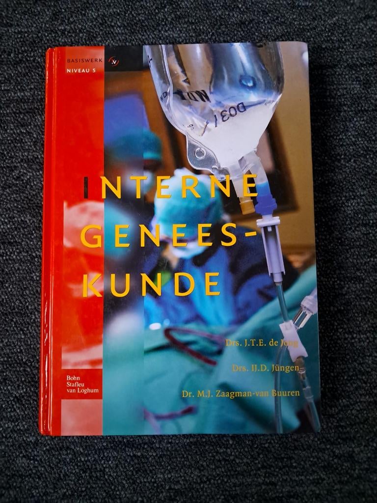 J.T.E. de Jong - Interne geneeskunde, Ophalen of Verzenden, Zo goed als nieuw, J.T.E. de Jong