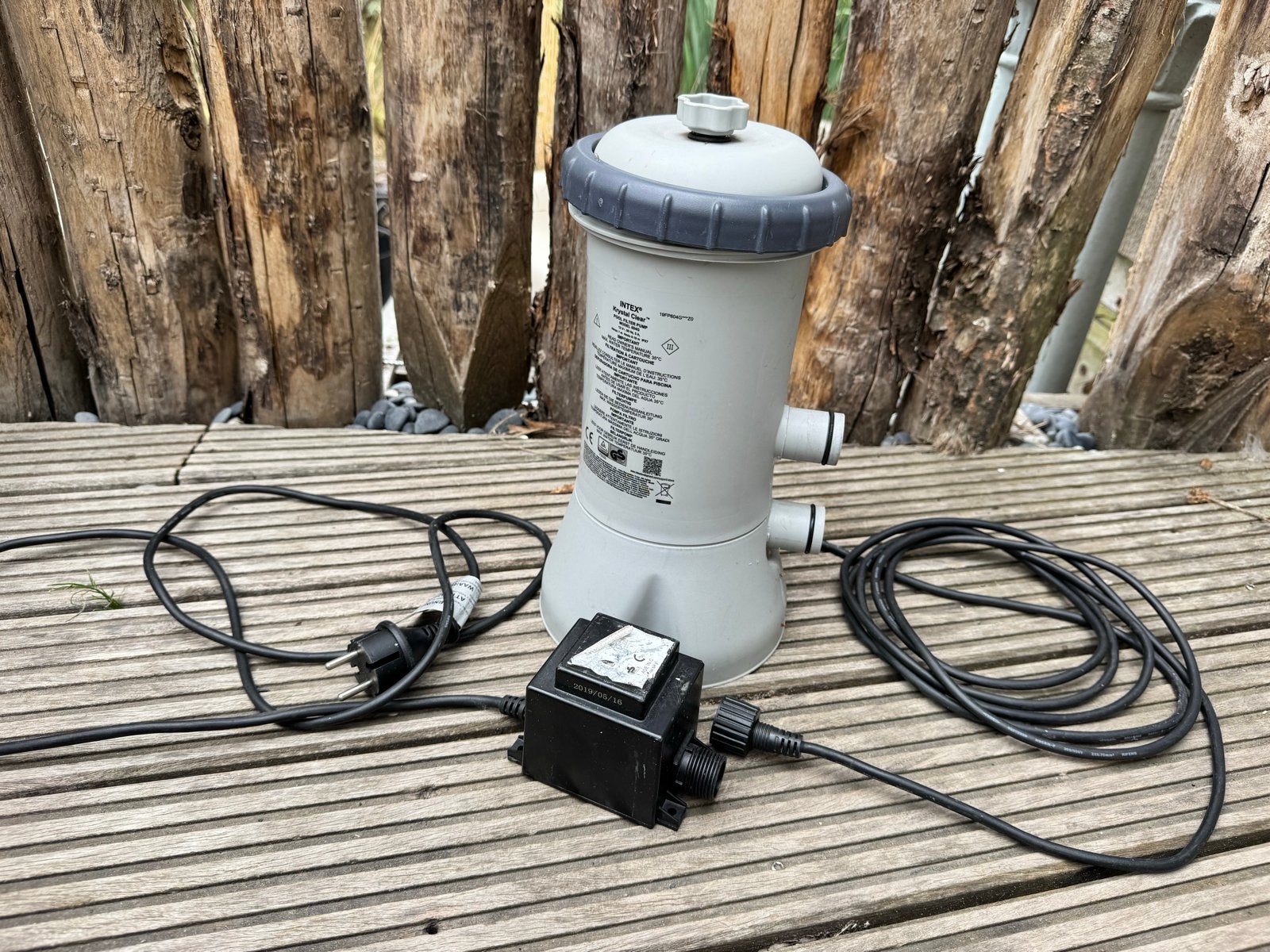 Intex filterpomp voor zwembad - Krystal Clear, Tuin en Terras, Zwembad-toebehoren, Ophalen, Gebruikt, Zwembadpomp