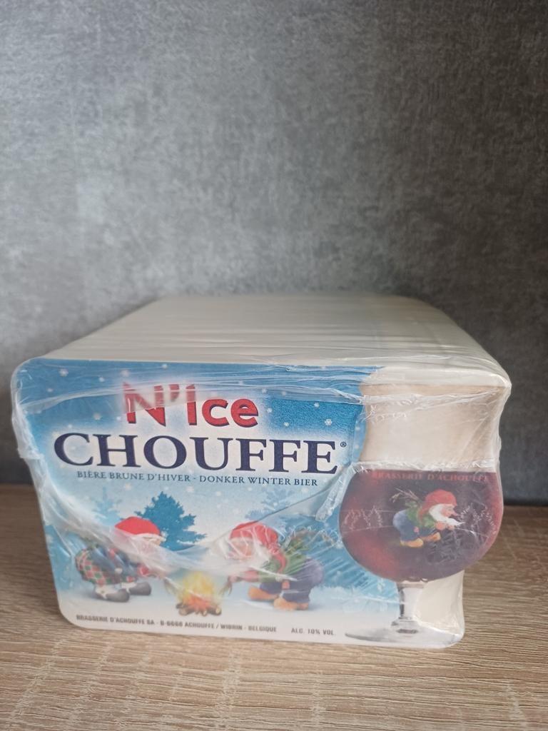 N'Ice Chouffe bier Viltjes - Ongeopend Pak nieuw !!!, Ophalen of Verzenden, Nieuw, Viltje(s), Overige merken