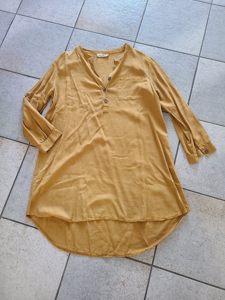 Okergele blouse, Sensi Wear, maat S/M, Maat 38/40 (M), Geel, Nieuw, Ophalen of Verzenden