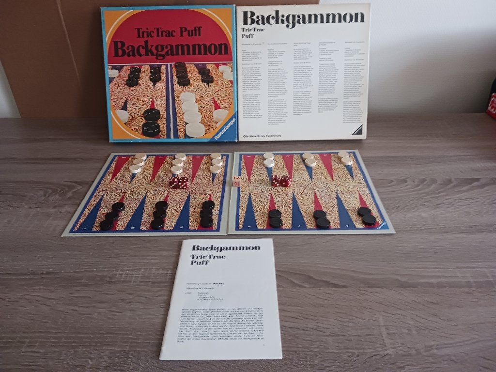 Backgammon/tric-trac uit 1974, Hobby en Vrije tijd, Gezelschapsspellen | Bordspellen, Nieuw, Een of twee spelers, Ophalen of Verzenden